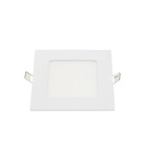 Optonica LED panel (modul), 6W, beépíthető, négyszögletes, meleg fehér fény