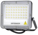 Optonica LED reflektor 30W, SMD fekete, 90°, IP65 fehér fény, 30cm kábellel