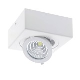 Optonica LED spotlámpa, 12W, COB, falra szerelhető, állítható, négyszögletes, fehér fény