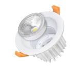 Optonica LED spotlámpa, 35W, COB, kerek, cserélhető, semleges fehér fény