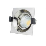 Optonica LED spotlámpa, 8W, COB, négyszögletes, billenthető, semleges fehér fény