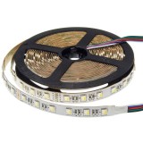 Optonica LED szalag, 12V, 60 SMD/m,12mm,600Lm/m,IP20, RGB+fehér fény