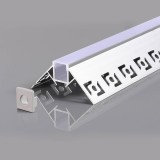 Optonica LED szalaghoz alumínium profil 53*25mm - 2m - szürke
