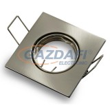 OPTONICA OT5074 matt króm, négyzet spot lámpatest 82*82*29mm G5.3