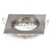 OPTONICA OT5077 matt króm, négyzet spot lámpatest, állítható 82*82*29mm G5.3