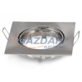 OPTONICA OT5078 fényes króm, négyzet spot lámpatest, állítható 82*82*29mm G5.3