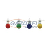 OPTONICA OT5095 kültéri fényfüzér, sorolható, fehér, színes fényforrásokkal 20xG45 IP65 13M