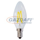 OPTONICA SP1471 LED fényforrás,filament C35 E14 4W 175-265V 400lm 4500K 300° 35x98mm IP20 A+ 25000h
