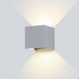 Optonica Szürke fali lámpa, 230V, 6W,494LM,3000K - IP54