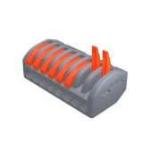 Optonica Szürke gyorscsatlakozó 8-es; 0,08-2,5mm²(18-12AWG) vezetékekhez; MAX 450V/32A