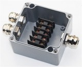 Optonica Vízmentes alumínium kötődoboz, bakelit sorkapoccsal 3 kivezetéses; 450V/24A - IP68