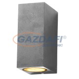 OPTONICA WL7442 fali lámpa alumínium ezüst IP54 2*GU10 AC220-240V