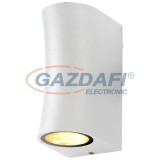 OPTONICA WL7447 fali lámpa alumínium fehér IP44 2*GU10 AC220-240V