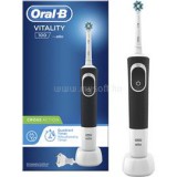 Oral-b D100 Vitality fekete elektromos fogkefe Cross Action fejjel (10MC010063)