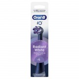 Oral-B iO fogkefefej Radiant White 4 db - fekete