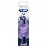 Oral-B iO fogkefefej Radiant White 4 db - fekete