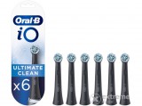 Oral-B iO fogkefefej Ultimate Clean XL Pack, 6 db, Fekete