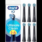 Oral-B iO Ultimate Clean Black XL 6 db-os fogkefefej szett - új (iO refill UltimateClean Black 6)