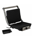 Orava G Grillchef-4, 2000 W, Termosztát, Tapadásmentes, Fekete-Inox, Elektromos kontaktgrill