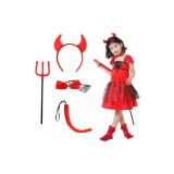 Ördög jelmez - 4 elemes szett S22140
