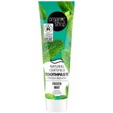 Organic Shop Minősített fehérítő fogkrém mentával és szénnel 100g