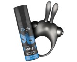 Orgie Bunny - vibrációs péniszgyűrű szett (fekete)