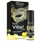 Orgie Dual Vibe - unisex folyékony vibrátor - Gin Tonic (15ml)