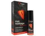 Orgie High Voltage - folyékony vibrátor - eper (15ml)