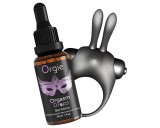 Orgie Orgasmic Bunny - vibrációs péniszgyűrű szett (fekete)