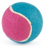 Óriás, kemény, színes teniszlabda kutyáknak, 12 cm, rózsaszín