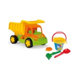 Óriásdömper 5 részes homokozó szettel - Wader