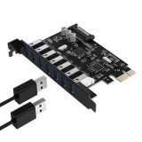Orico 7x USB 3.0 bővítő kártya PCIe (ORICO-PVU3-7U-V1) (ORICO-PVU3-7U-V1) - Bővítő kártyák