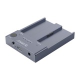 Orico M.2 SSD Dokkoló - M2P2-C3-C-EU (2xM.2 NVMe -> USB-A/C, Max.: 2TB, Offline Klón funkció, Max.: 10Gbps, szürke)