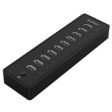 Orico P10-U2-V1-EU-BK 10 Portos USB2.0 Hub fekete (P10-U2-V1-EU-BK) - USB Elosztó