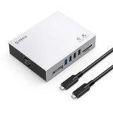Orico Type-C 15-in-1 10Gbps Multifunction Docking Station Silver ORICO-CDH-15H-GY-BP