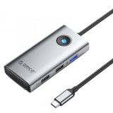 Orico USB-C notebook dokkoló szürke (PW11-5P-GY)