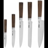 Orion 5 db-os rozsdamentes acél konyhai késkészlet WOODEN (831149)