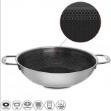 ORION COOKCELL WOK Serpenyő, tapadásmentes felület, 3 réteg, átm. 28 cm (112991)