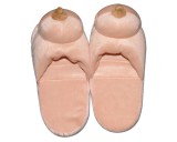 Orion Plüss papucs natúr - mellformájú