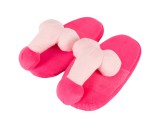 Orion Plüss papucs rózsaszín - pénisz formájú