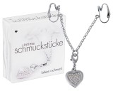 Orion Strasszos szíves intim ékszer (ezüst)