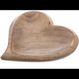 ORION Szív alakú tálca 20 × 20 cm, fa MANGO (153873)