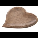 ORION Szív alakú tálca 25 × 25 cm, fa MANGO (153874)