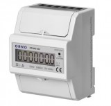 ORNO OR-WE-522 1 fázis fogyasztás mérő 80A; 3 modulos, DIN TH-35 mm