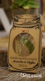 OrsiDekor Befőttes üveg forma köszönetajándék cukrozott mandulával, csokiszívvel