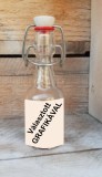 OrsiDekor Csatos pálinkás üveg (üresen) matricával díszítve