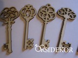 OrsiDekor Fa kulcsok - vintage esküvői dekoráció