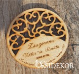 OrsiDekor Köszönetajándék - mandala poháralátét fából