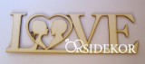 OrsiDekor LOVE felirat fából