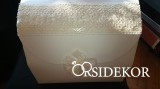 OrsiDekor Nászajándékgyűjtő doboz/persely csipkével és szalaggal